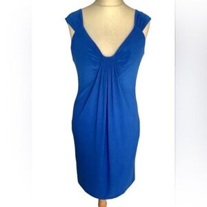 Joseph Ribkoff Royal Sapphire Silhouette Strapless Dress Size 6